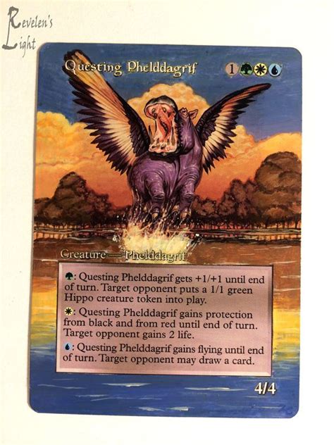 Questing Phelddagrif Mtg Alter Revelens Light Altered Art Magic