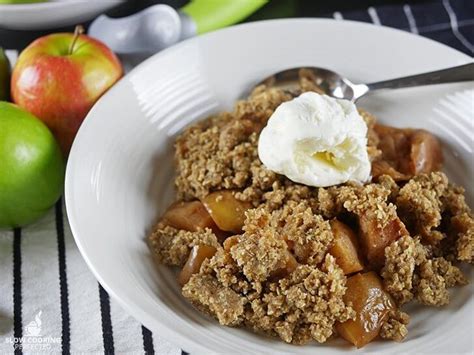 Slow Cooker Apple Crisp Slow Cooking Perfected