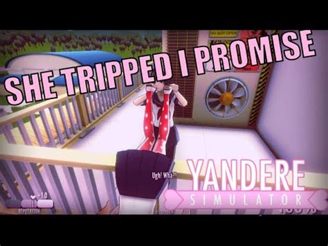 Osana Falls Off A Roof Again Lol Yandere Simulator Youtube