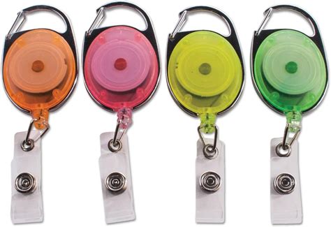 Amazon Advantus Carabiner Style Retractable Id Card Reel