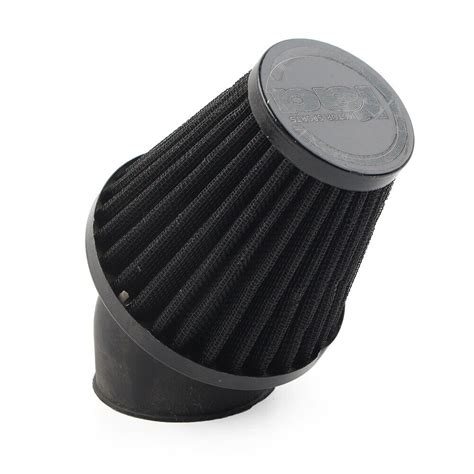 Motorcycle 48mm Air Intake Filter Cleaner Rubber Bend Inlet Stainless