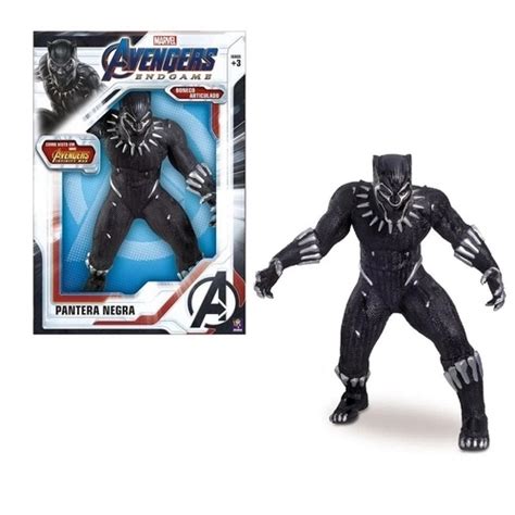 Boneco Avengers Pantera Negra 50 Cm Articulado Mimo Submarino