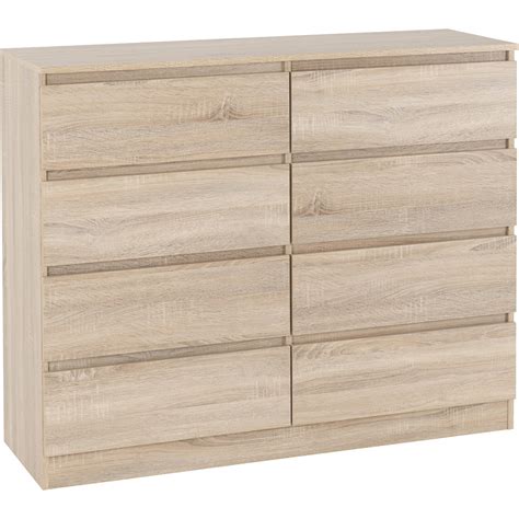 Seconique Malvern Drawer Sonoma Oak Chest Of Drawers Wilko