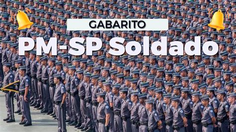 Gabarito Pm Sp Para Soldado Divulgado Pela Fgv