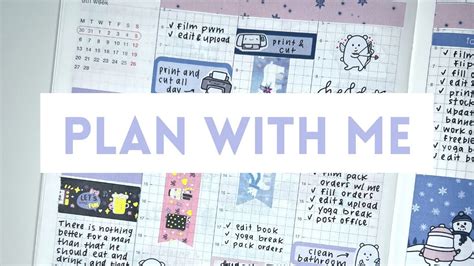 Plan With Me In My Hobonichi Cousin Winter Winston Youtube