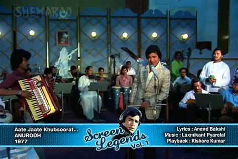 Aate Jaate Khoobsurat Aawara Rajesh Khanna Anurodh Video Dailymotion