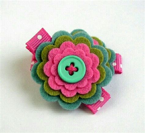 Pin de Rosy en cosas para bebé Alani Tutorial de flores de fieltro