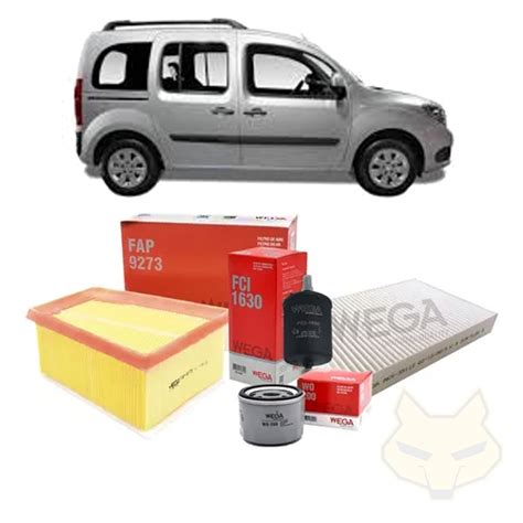 Kit Filtros Para Renault Kangoo Ii Lubrifox Lubriservicios