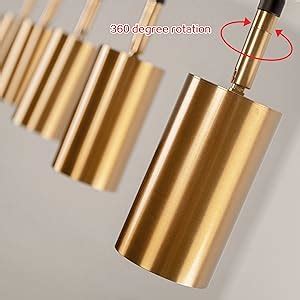 Bokt Mid Century Modern Light Track Lighting Kit Black Gold Led