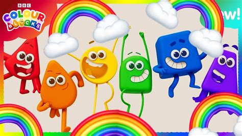 🌈 Rainbow Colours For Kids Colourblocks Youtube