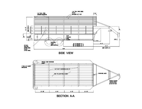 16 Gooseneck Trailer Plans Diy Homemade Flat Deck Carrier Build Your