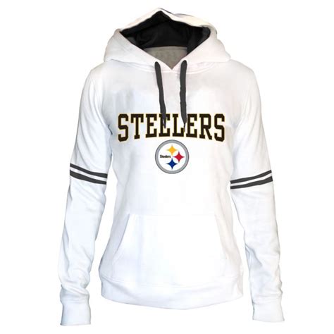 Pittsburgh Steelers Women S Plus Double Logo Fleece Hoodie