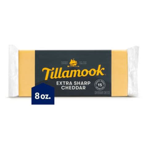 Tillamook Extra Sharp Cheddar Block Cheese 8 Oz King Soopers