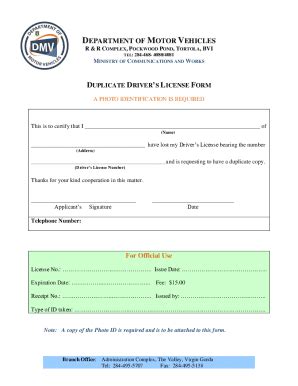 Fillable Online Bvi Gov Periodic Work Permit Application Form