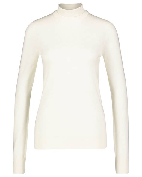 Tot Me Damen Rollkragenpullover Aus Wolle Und Seide Two Tone Turtleneck