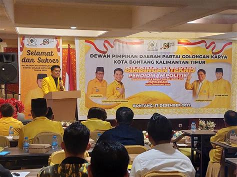 Jelang Pemilu 2024 Golkar Bontang Gelar Bimtek Kepada Pengurus Dan