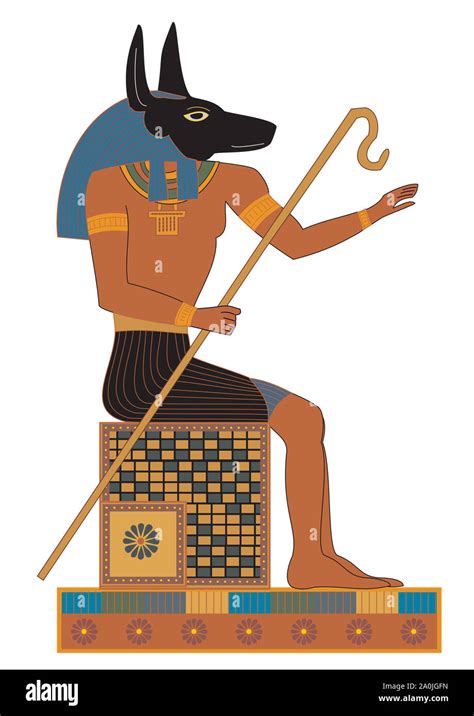 Egyptian Hieroglyphics Anubis