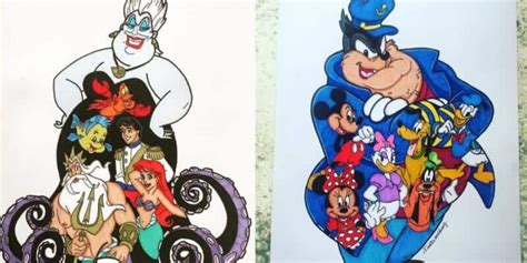 Artist showcases Disney villains and heroes in an entire new way ...