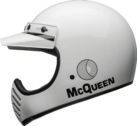 Casco Bell Moto Steve Mcqueen Gloss White Black Bell Totmoto