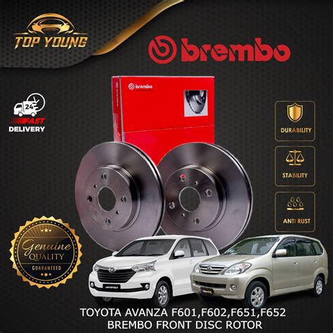 BREMBO TOYOTA AVANZA F601 F602 F651 F652 FRONT FW DEPAN 100