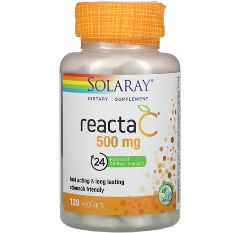 Solaray Reacta C Mg Vegcaps