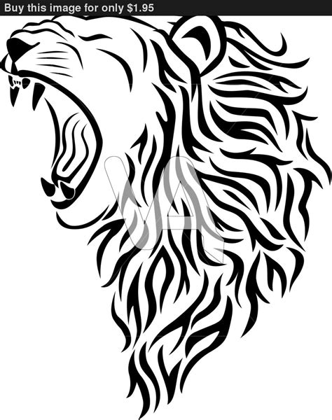 Lion Roar Silhouette at GetDrawings | Free download