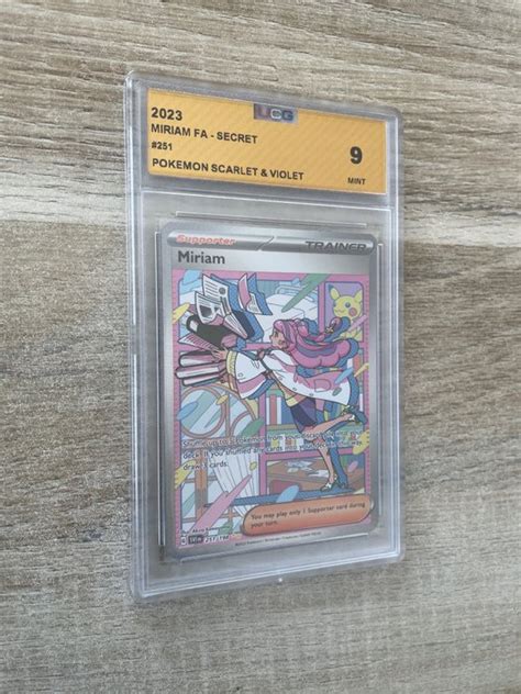 Scarlet Violet Pokémon Graded Card Miriam Full Art Catawiki