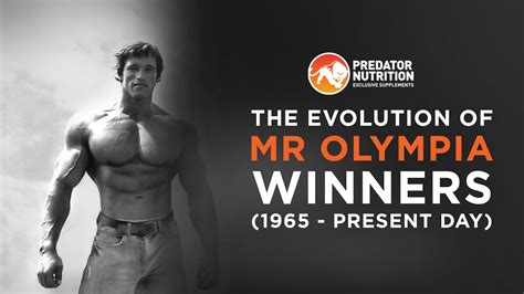 Visual Evolution Of Mr Olympia Bodybuilding Winners 1965 Present Day Youtube