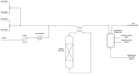 4 Process Flow Diagram Pfd Of The Catalytic Testing Setup Used At Download Scientific