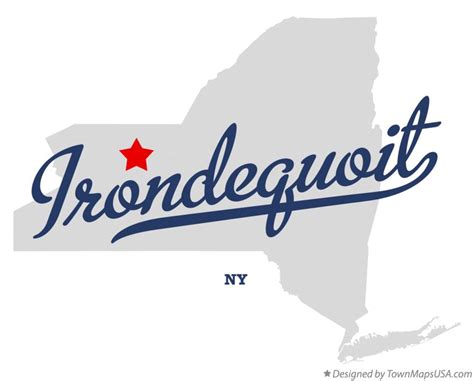 Map of Irondequoit, NY, New York