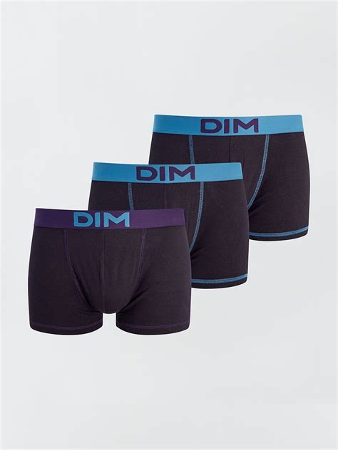 Lot De Boxers Coton Stretch Mix And Colors Dim Noir Kiabi