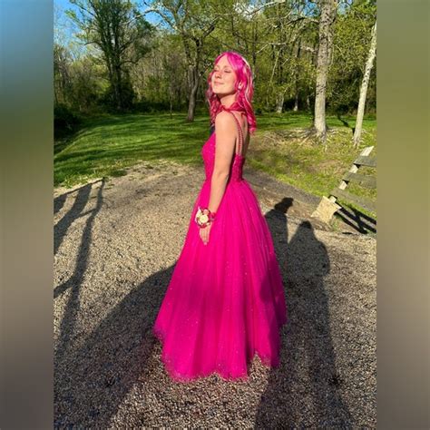 Jovani Dresses Jovani Hot Pink Prom Dress Size Poshmark