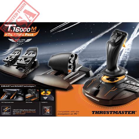 Thrustmaster T16000M FCS Flight Pack Joystick Throttle And Rudder