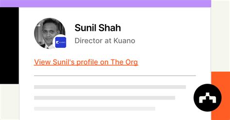 Sunil Shah Director At Kuano The Org