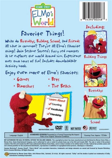 Barnes And Noble Sesame Street Elmos World Elmos Favorite Things The Summit