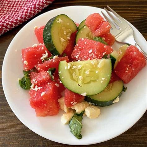 Watermelon Cucumber Salad Recipe - Southern Home Express