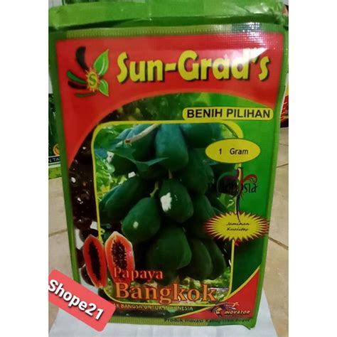 Jual Benih Pepaya Bangkok Isi Gram Shopee Indonesia