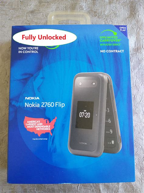 Fully Unlocked Nokia 2760 Flip Phone 4G LTE KaiOS Works W AT T T