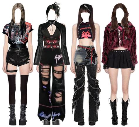 Kpop 4 Member Dreamcatcher Ootd Inspired Outfit Outfit ShopLook In