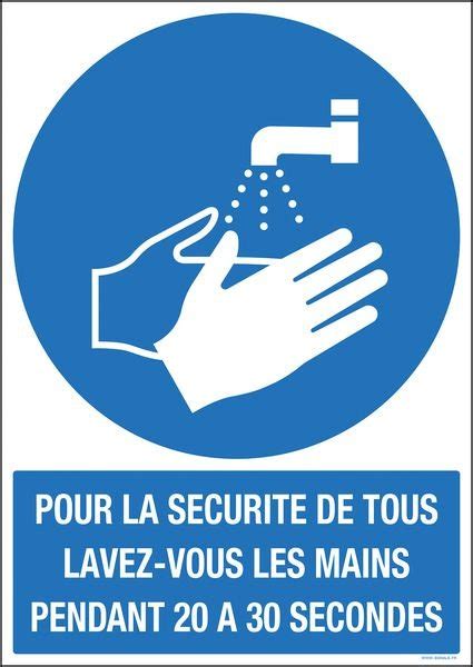 Panneau Avec Texte Lavage Des Mains Obligatoire Securimed