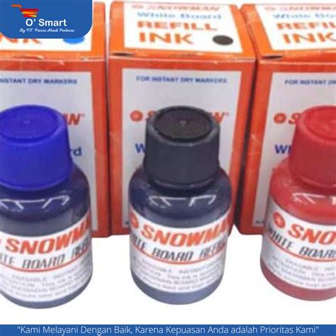 Jual Snowman Tinta Isi Ulang Spidol White Board Refill Ink White