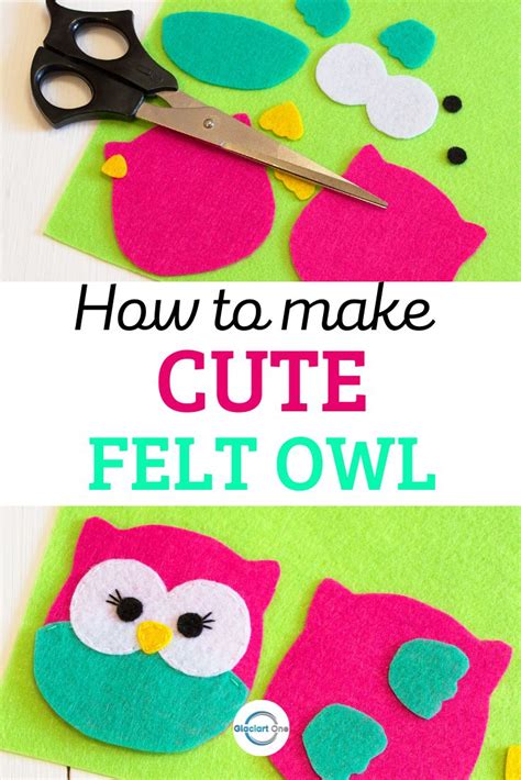 Felt owl tutorial | Felt crafts kids, Felt crafts patterns, Felt crafts diy