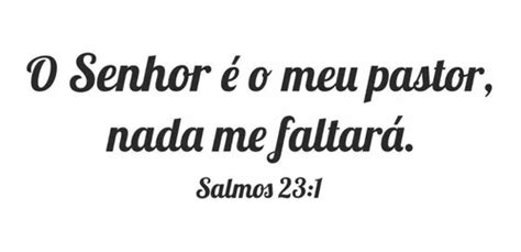 Adesivo Carro Salmo O Senhor O Meu Pastor B Blico Parcelamento