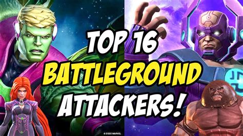 Mcoc Top 16 Battlegrounds Attacker Armor Up Meta Best Attackers In Battlegrounds Youtube