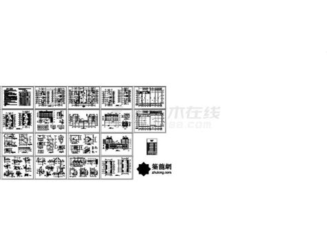 某五层商住楼建筑的cad图纸设计住宅小区土木在线