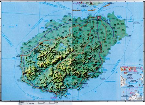 Hainan Island China Map - Maps of Hainan, Hainan Tourist Map, Hainan