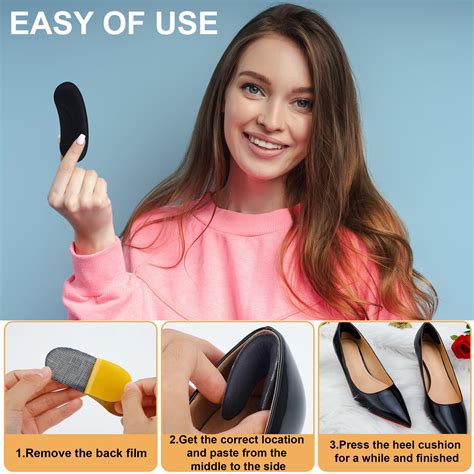 Snapklik.com : 6 Pairs Heel Cushion Pads For Big & Loose Shoes