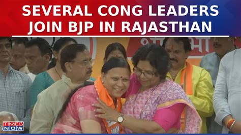 Several Congress Leaders Join BJP In Rajasthan Lok Sabha Polls