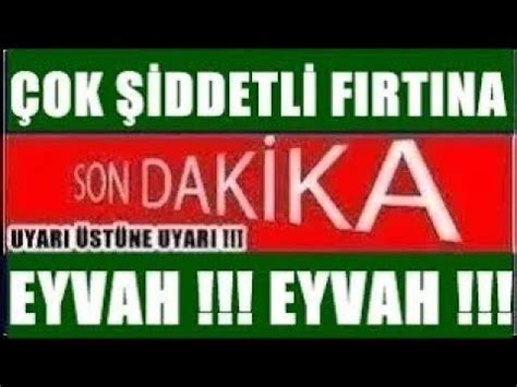 Sondakika FIRTINA Çıktı Çok Kötü Yer yerinden Oynadı Maalesef çok