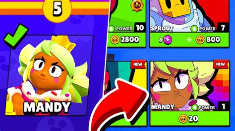 😍mandy Cursed New Brawler T🎁 Brawl Stars Youtube